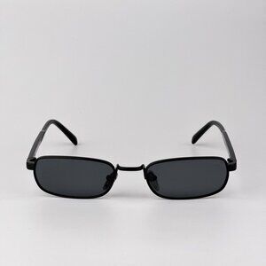 Prada PRB54S Polarized Sunglasses – Black Rectangle Frame Grey | Model 1AB5Z1